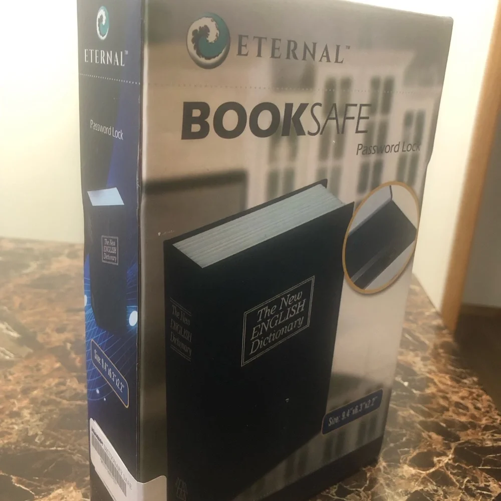 HomeSafe Eterna Blue Book Safe with Password Lock(New)